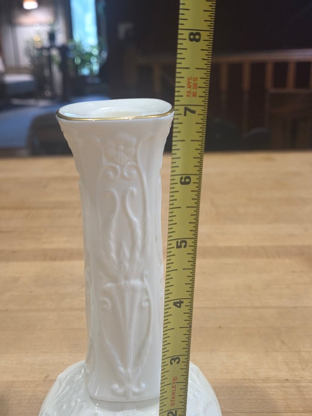Vintage Pfaltzgraff American Artware Ivory Bone China Candlesticks Pair - Picture 4 of 4